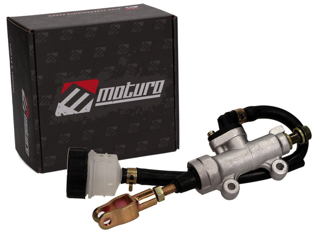 Maître-cylindre de frein arrière Moturo argent - M10 - pour quad ATV de 50cc à 250cc