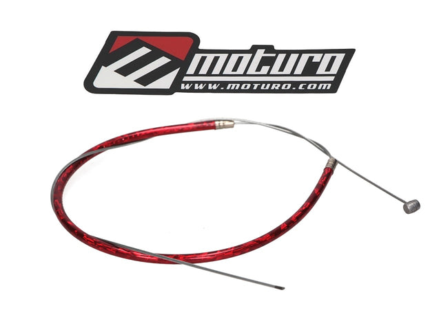 Moturo Bremszug Custom 350mm vorne rot für Pocket Bike