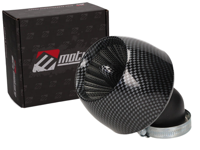 Filtre à air sport Moturo Carbon raccord 35 mm type 34 pour moto ATV quad