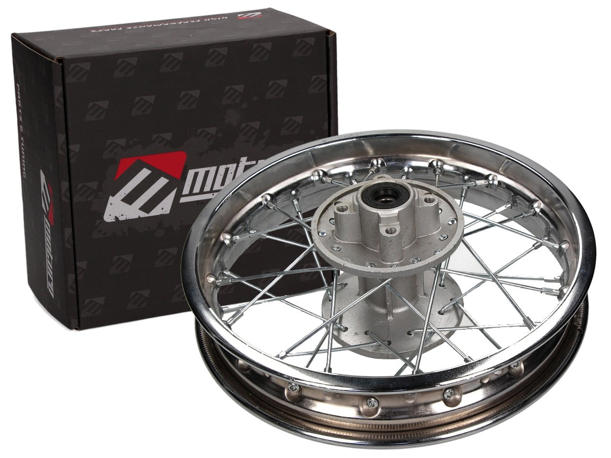 Jante Moturo 12" argent arrière pour Dirt Bike