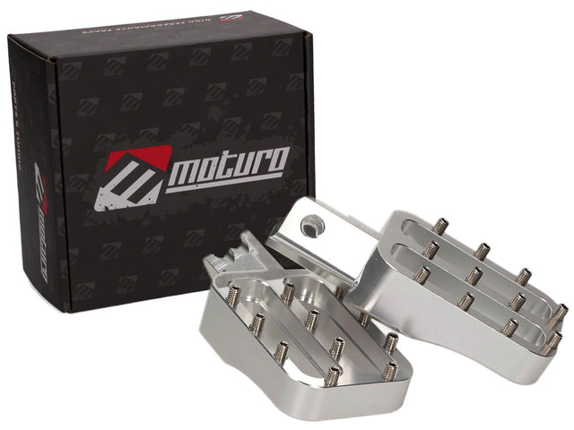 Moturo Fußrasten Set CNC silber passend für Honda CRF50