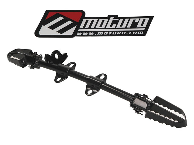 Moturo Fußrastenanlage schwarz passend für Honda CRF50