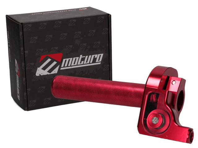 Moturo Gasgriff Kurzhub rot kpl. für Dirt Bike Pocket Bike