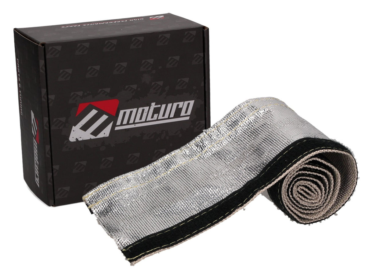 Moturo Hitzeschutzschlauch Alu-Aramid 25 mm silber -50 bis 250 °C