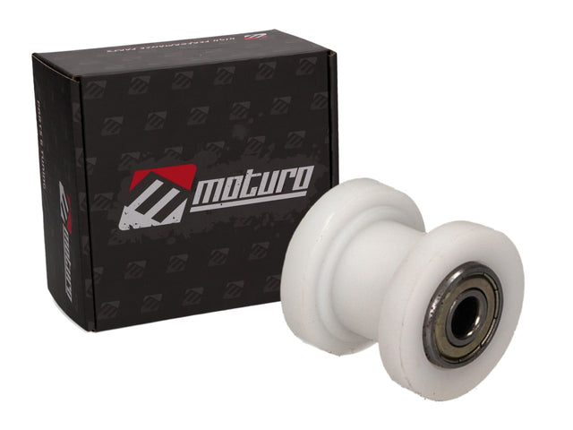 Moturo Kettenspannrolle weiß für Dirt Bike Pit Bike ATV Quad