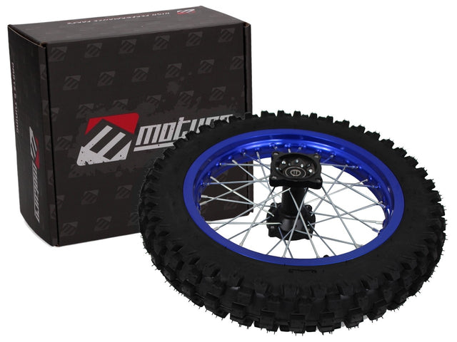 Moturo Komplettrad 14" blau hinten für Dirt Bike AGB30