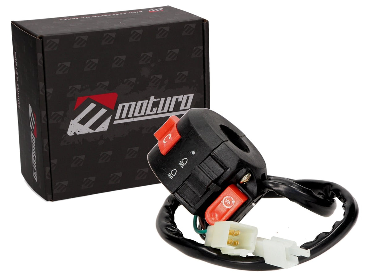 Commutateur de guidon Moturo 4 fonctions compatible avec Honda Kazuma 50-110 cm³