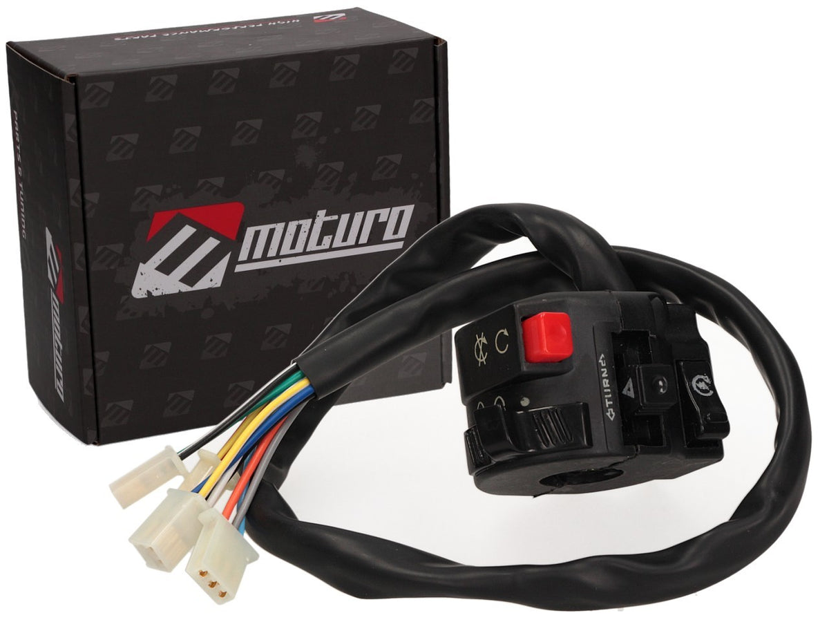 Moturo Lenkerschalter links Typ 6 -4 Funktionen- für ATV Quad