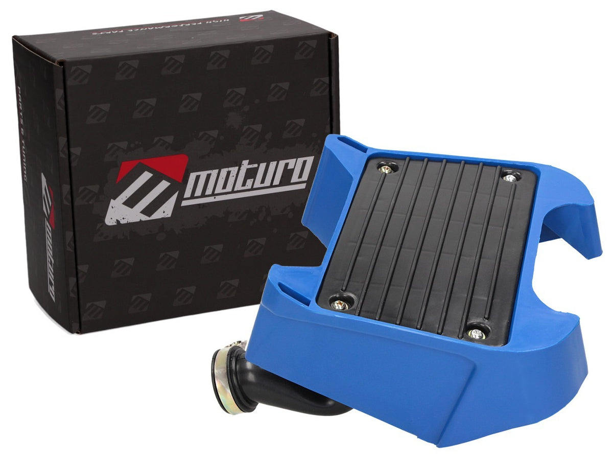 Moturo Luftfilterkasten Airbox blau für Yamaha PW 80