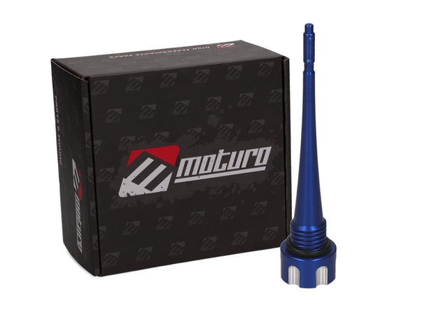 Moturo Messstab Motoröl CNC Alu blau für Pocket Bike