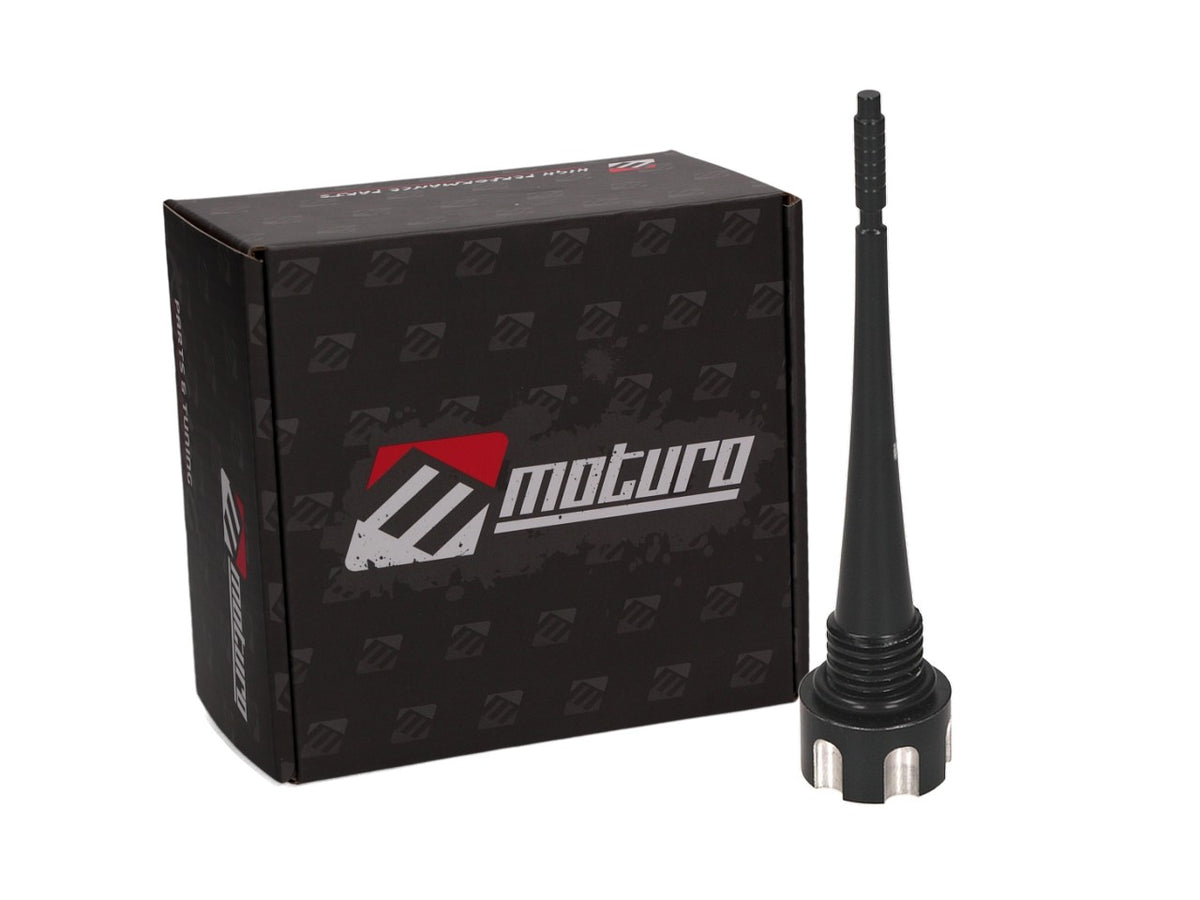 Moturo Messstab Motoröl CNC Alu schwarz für Pocket Bike
