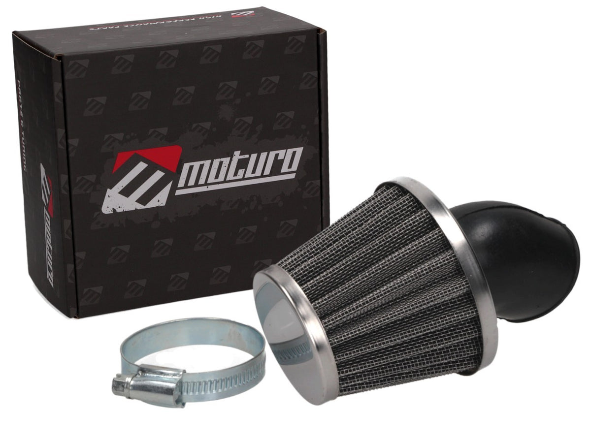 Moturo Sport Luftfilter 35mm Anschluss Typ 19 für Motorrad Roller ATV Quad
