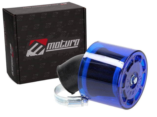 Moturo Sport air filter blue 35mm connection type 18 for motorcycle scooter ATV