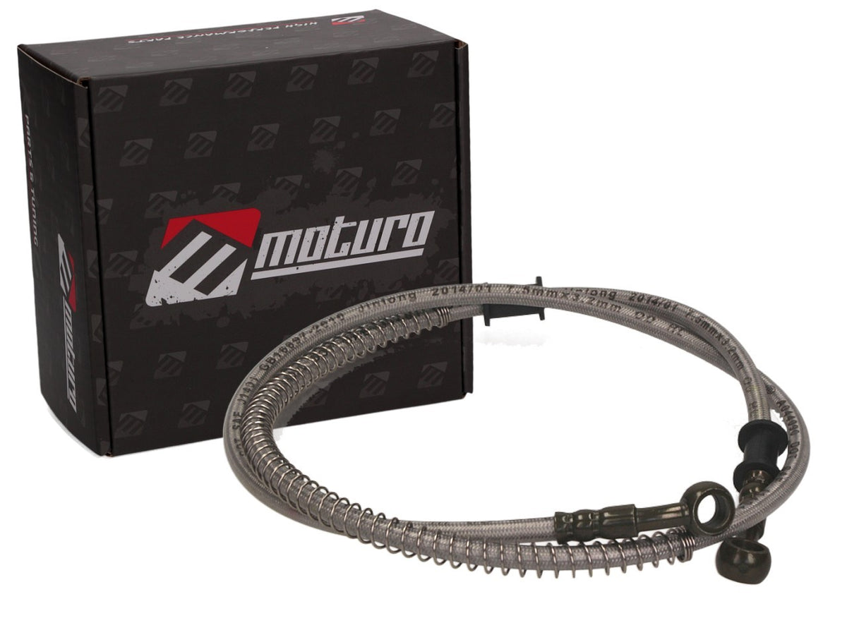 Moturo braided stainless steel brake line 1070mm - M10 M10 - for ATV Quad Dirt Bike