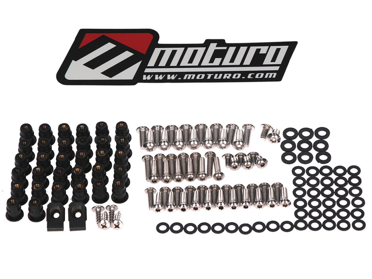 Moturo Verkleidungsschrauben Set für Kawasaki ZX-6R 07-08