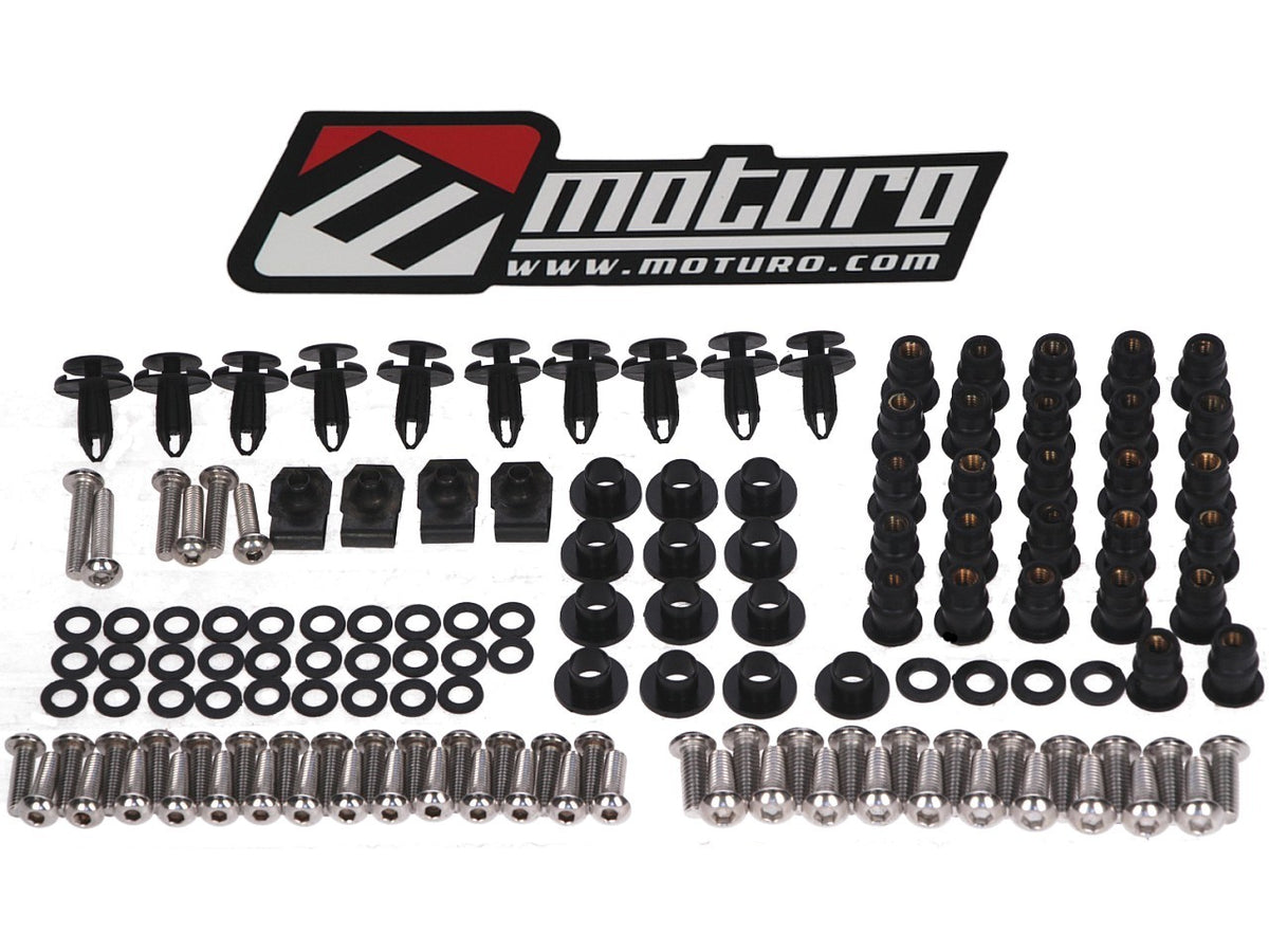 Moturo Verkleidungsschrauben Set für Kawasaki ZX-6R 05-06