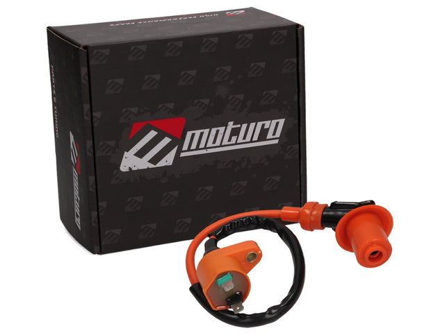 Bobine d'allumage Moturo avec antiparasite pour GY6 50cc 4 temps