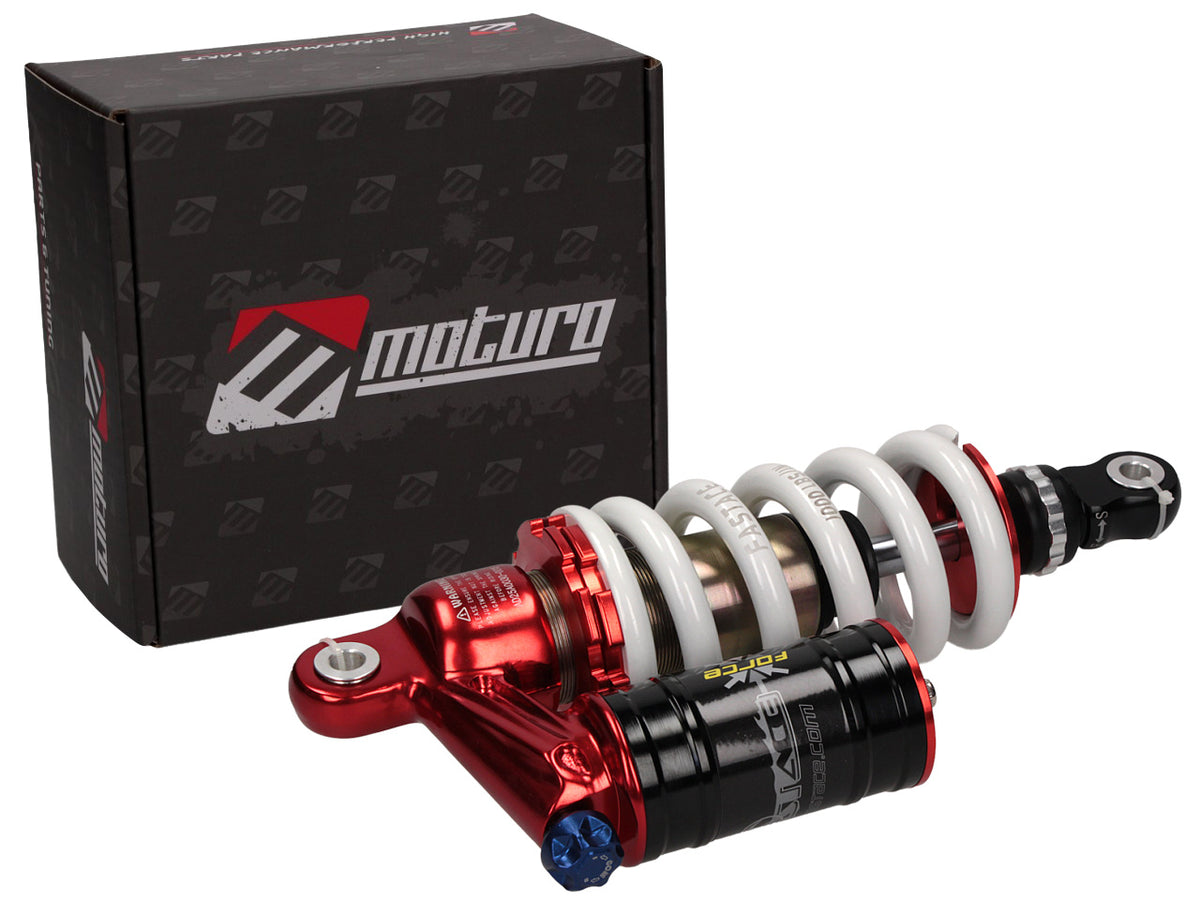 Moturo Stoßdämpfer 280 mm weiß Fastace BFA51RC für Dirt Bike