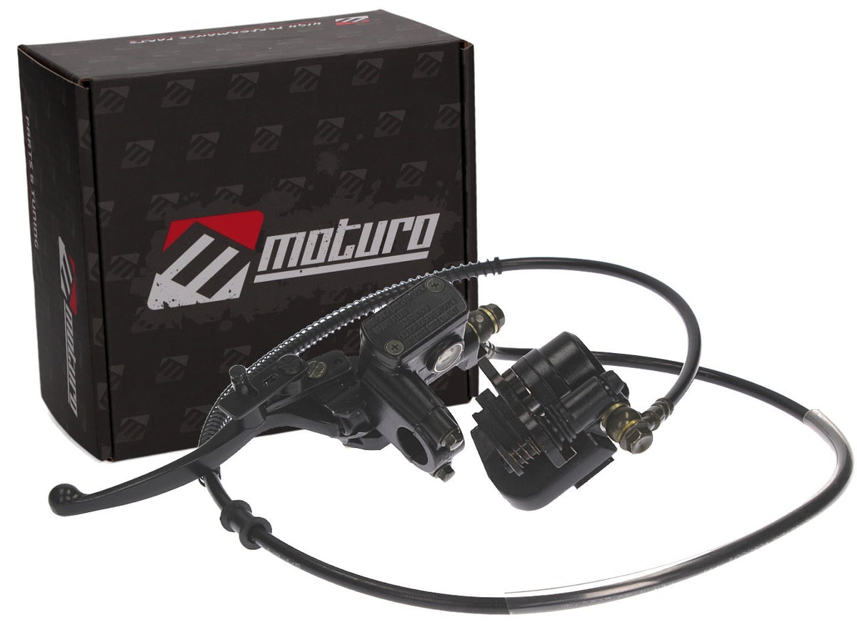 Moturo Bremsanlage kpl schwarz 1350mm Typ 5 für 110ccm bis 250ccm ATV Quad