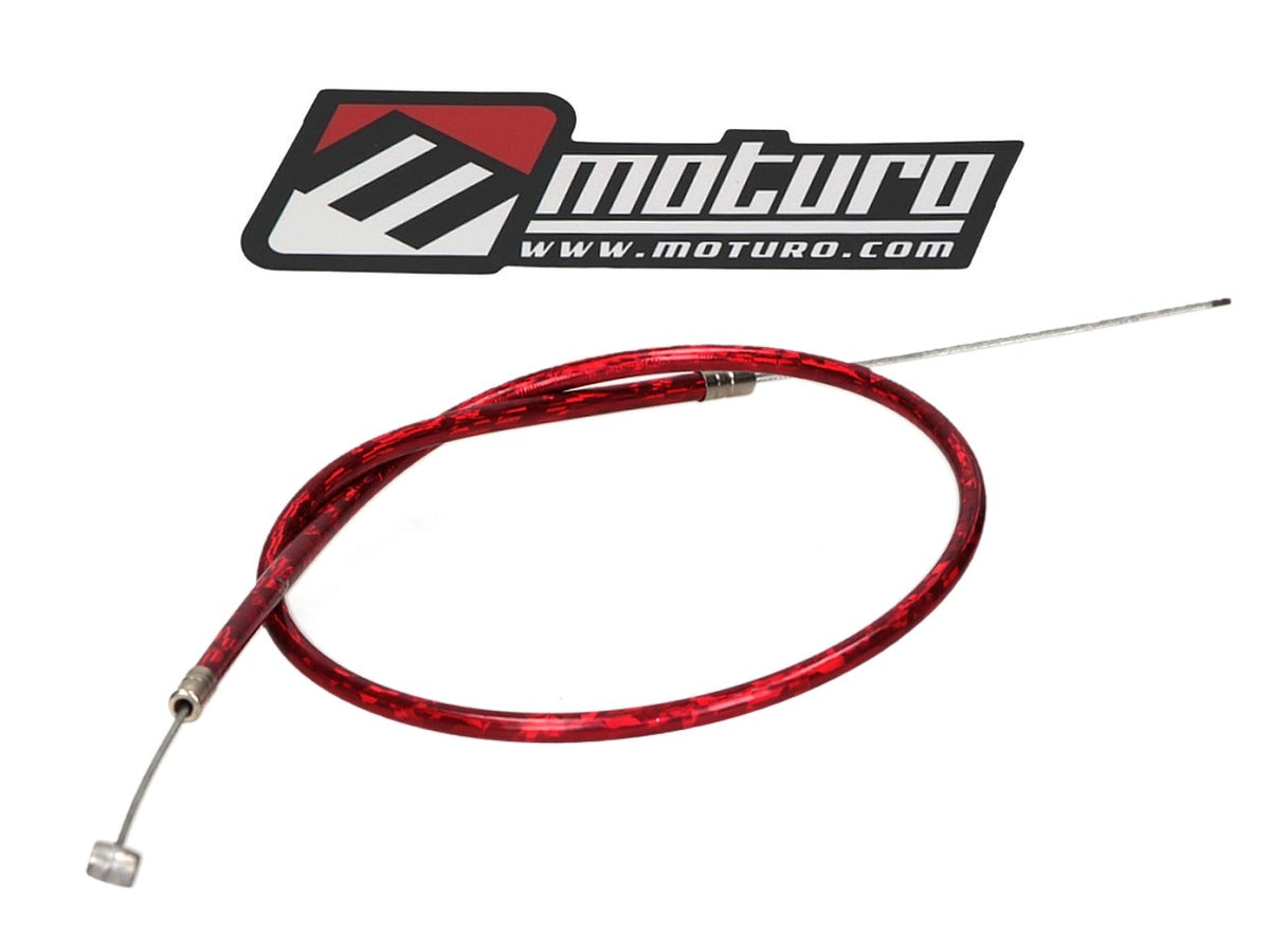 Moturo Bremszug Custom 500mm vorne rot für Pocket Bike
