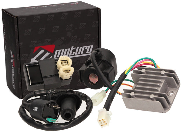 Moturo Elektronik Set CDI -Spannungsregler Typ 6 f. GY6 150-250ccm ATV Quad