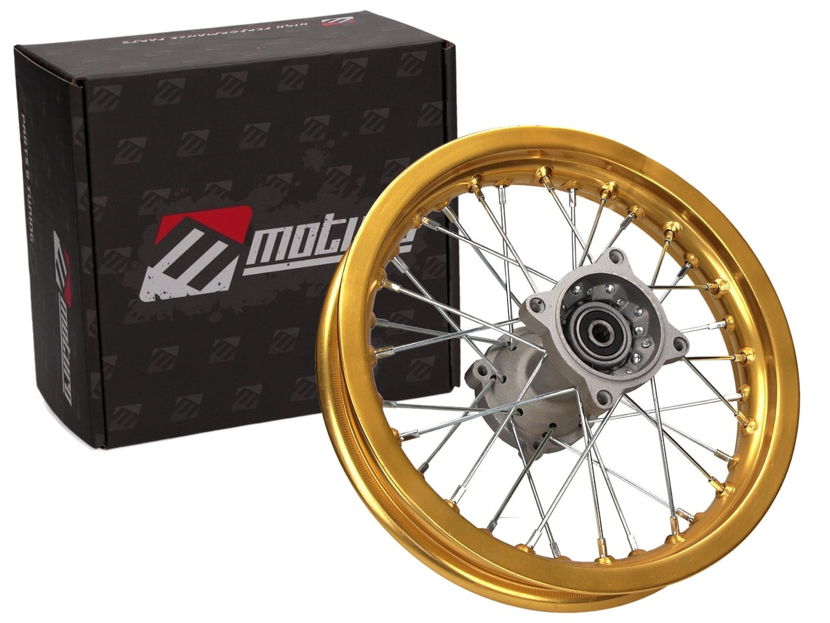 Moturo Felge 12" gold hinten für Dirt Bike