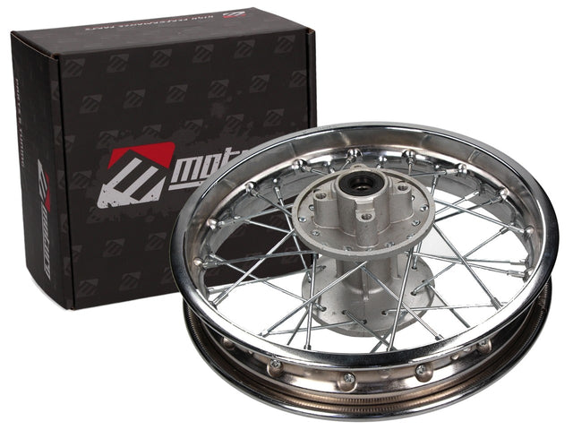 Moturo Felge 12" silber hinten für Dirt Bike