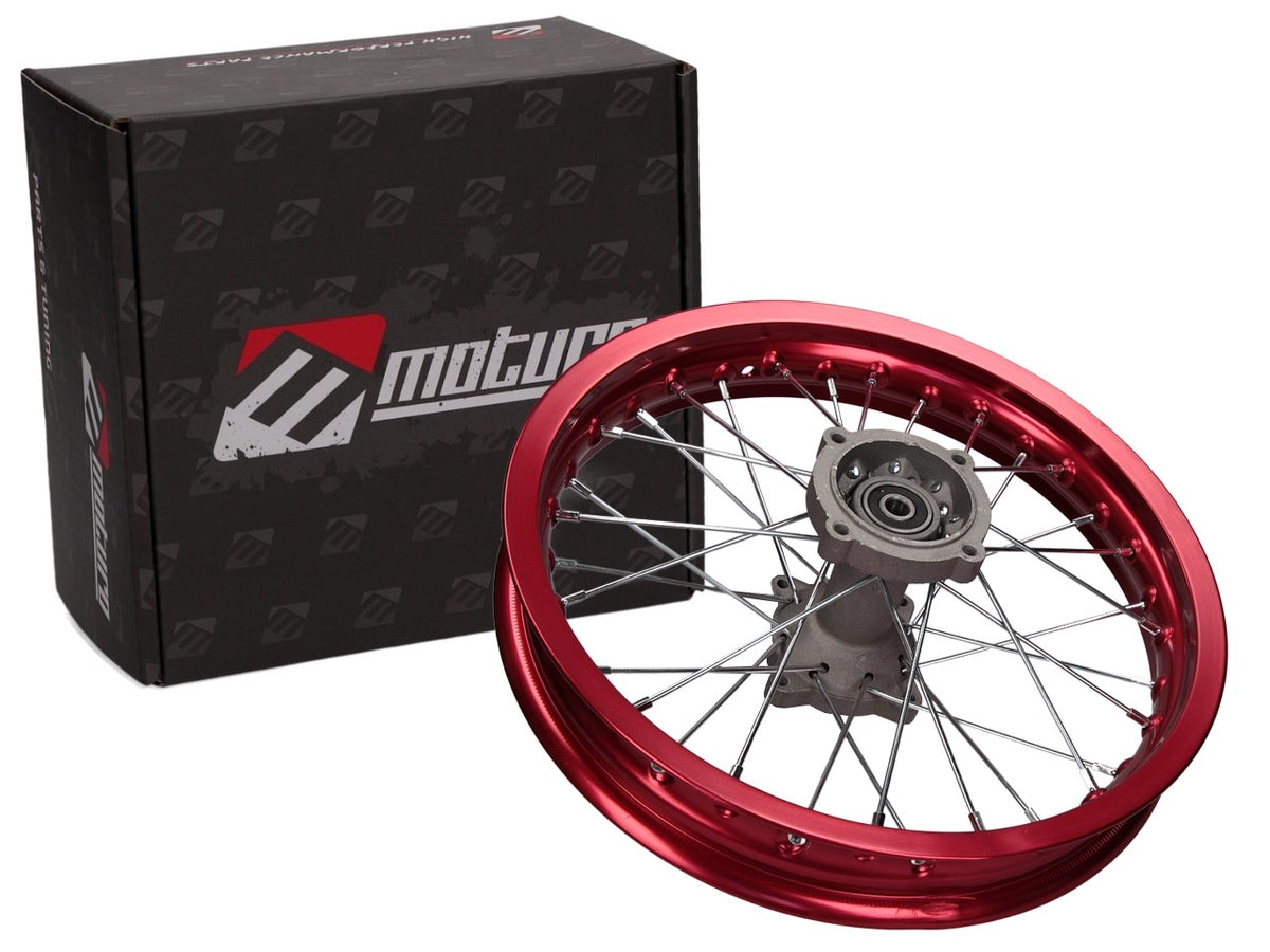 Moturo Felge 14" rot hinten für Dirt Bike AGB30