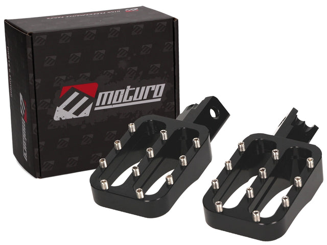 Moturo Fußrasten Set CNC schwarz passend für Honda CRF50
