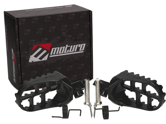 Moturo Fußrasten Set schwarz für Dirt Bike Pit Bike Pocket Bike