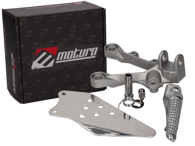 Moturo Fußrastenanlage vorne links für Kawasaki Ninja ZX-6R 05-08