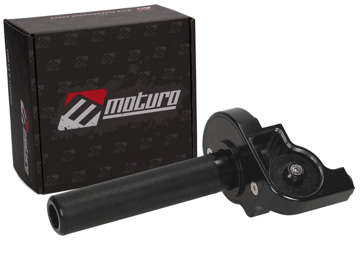 Moturo Gasgriff Kurzhub schwarz 7/8" passend für Honda CRF50