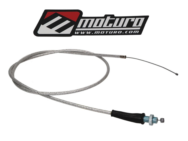 Moturo Gaszug rostfreier Stahl passend für Honda CRF 50 70