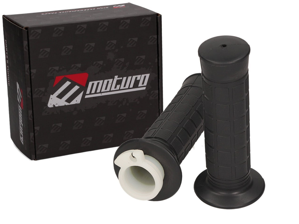 Moturo Griffsatz Set Griffe Typ 2 - schwarz - Motorrad ATV Quad Dirt Bike