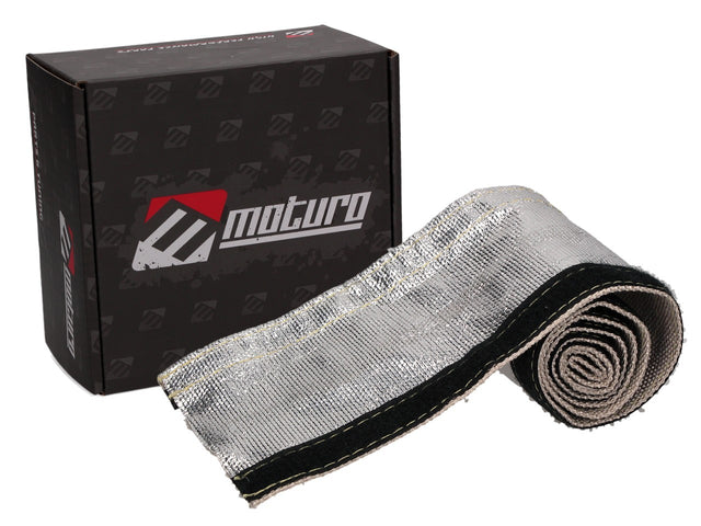 Moturo Hitzeschutzschlauch Alu-Aramid 25 mm silber -50 bis 250 °C