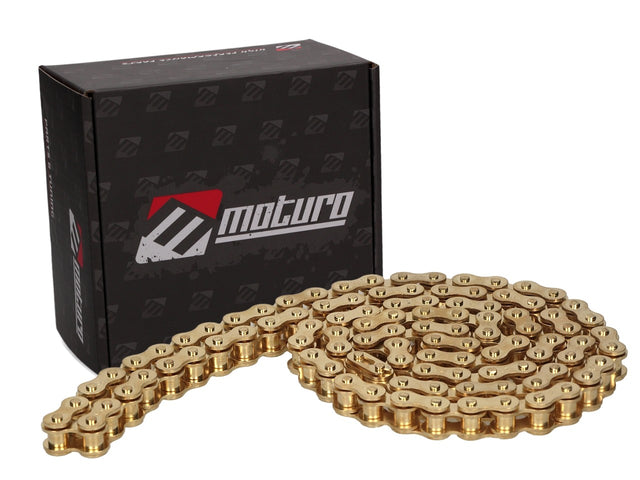 Moturo Kette 51 Glieder (420) gold für Dirt Bike