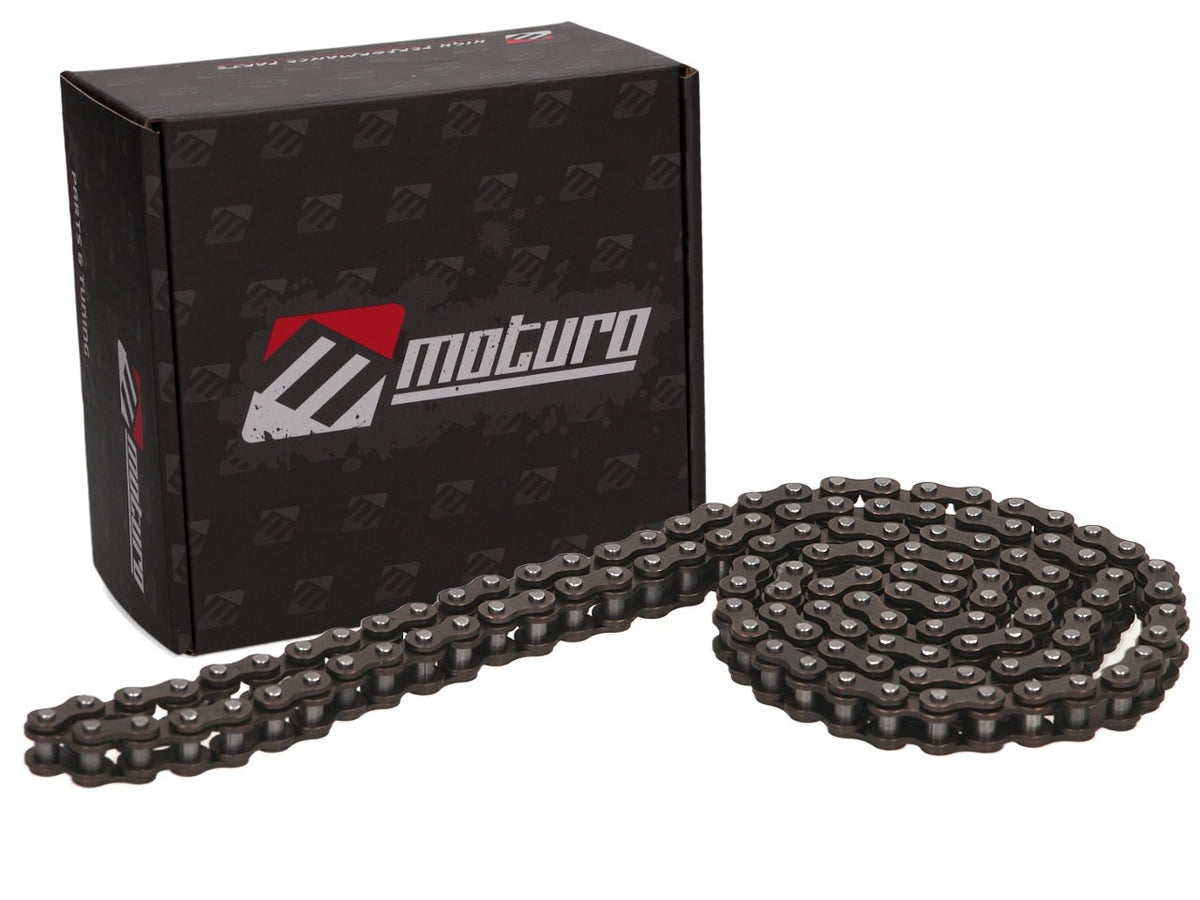 Chaîne renforcée Moturo 59 maillons pour pocket bike 47-49cc