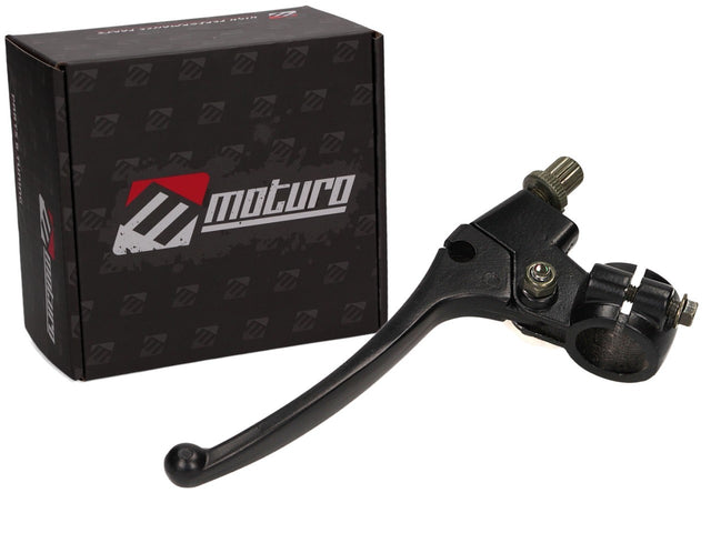 Moturo clutch lever 135mm complete with handlebar fitting - for 22mm handlebars - ATV Quad