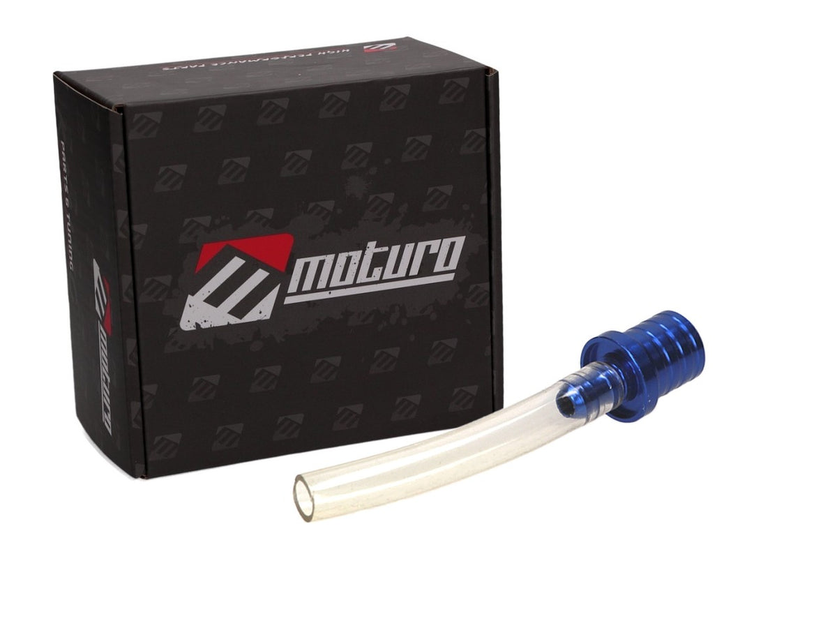 Moturo Tank Entlüftungsschlauch blau Entlüftungsventil für Dirt Bike Pocket Bike